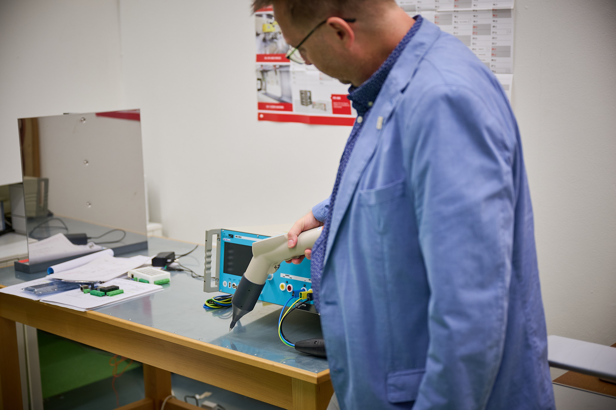 Electrostatic discharge immunity testing at the EMC laboratory